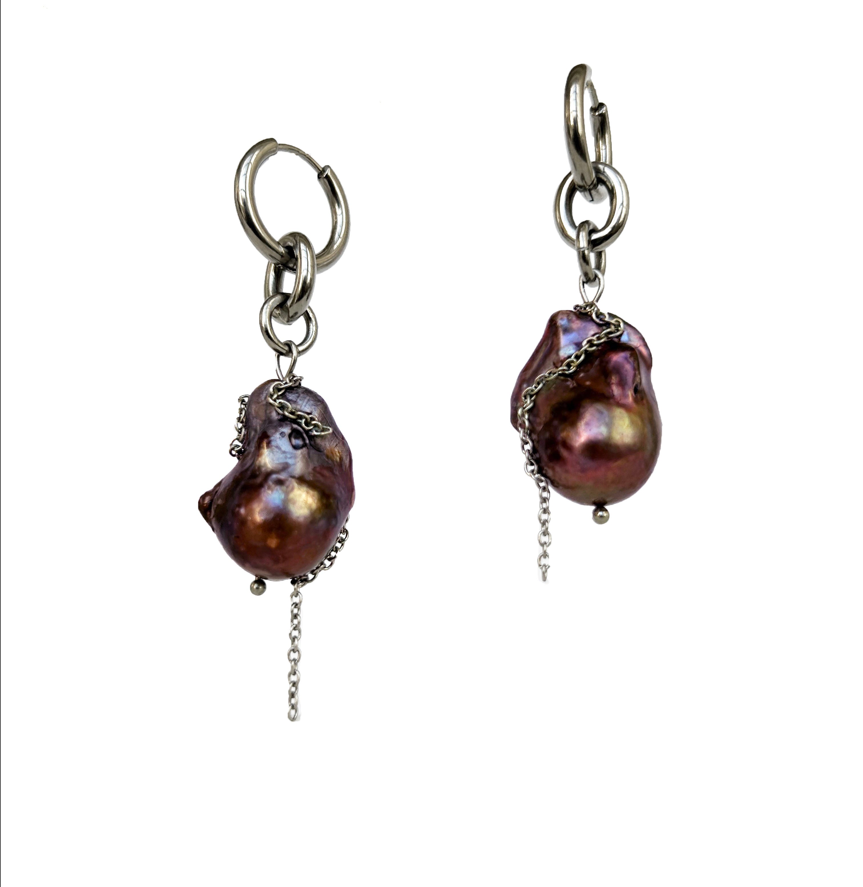 Black Pearl Earrings